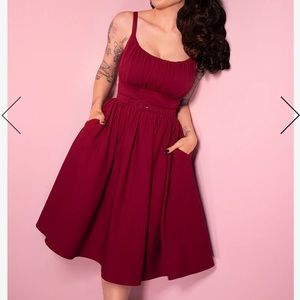 INGENUE DRESS IN GARNET - VIXEN BY MICHELINE PITT large
